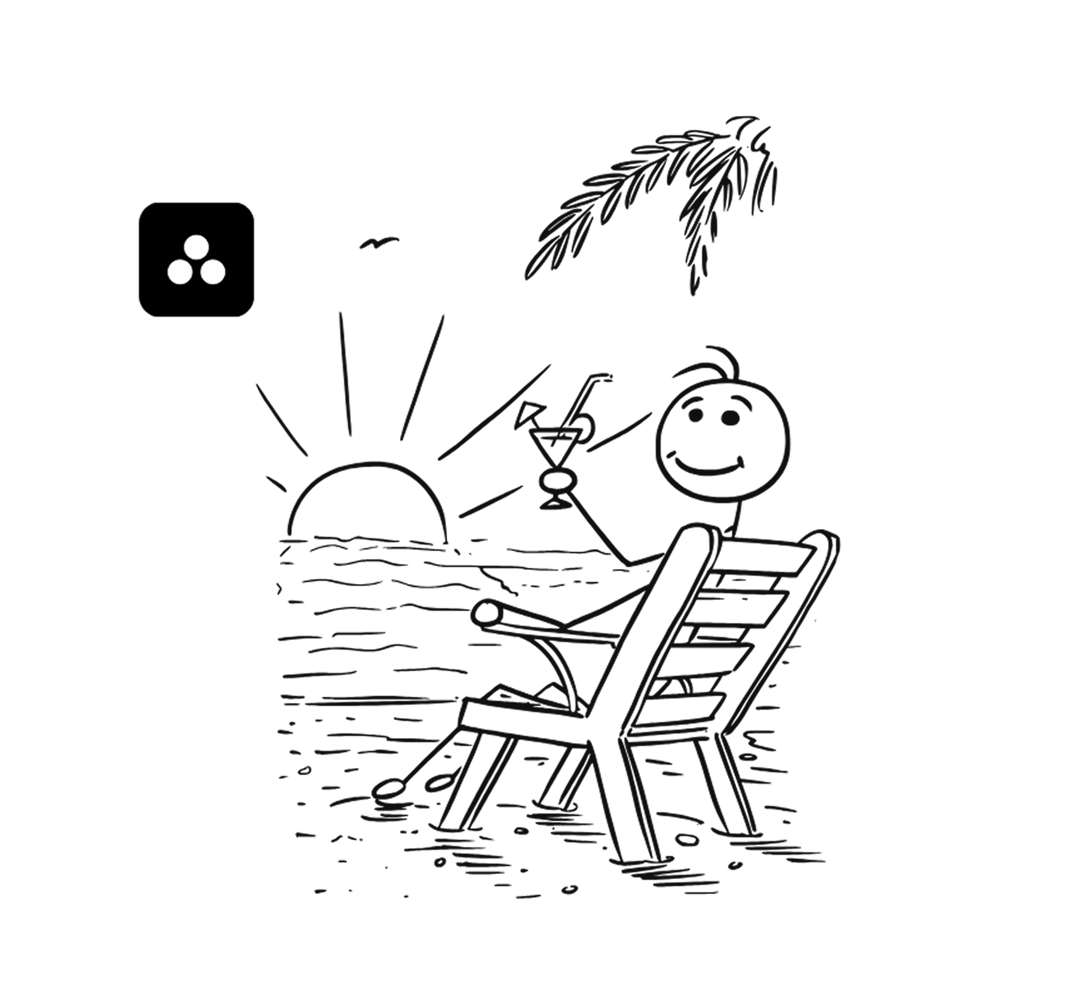 Relaxing illustration